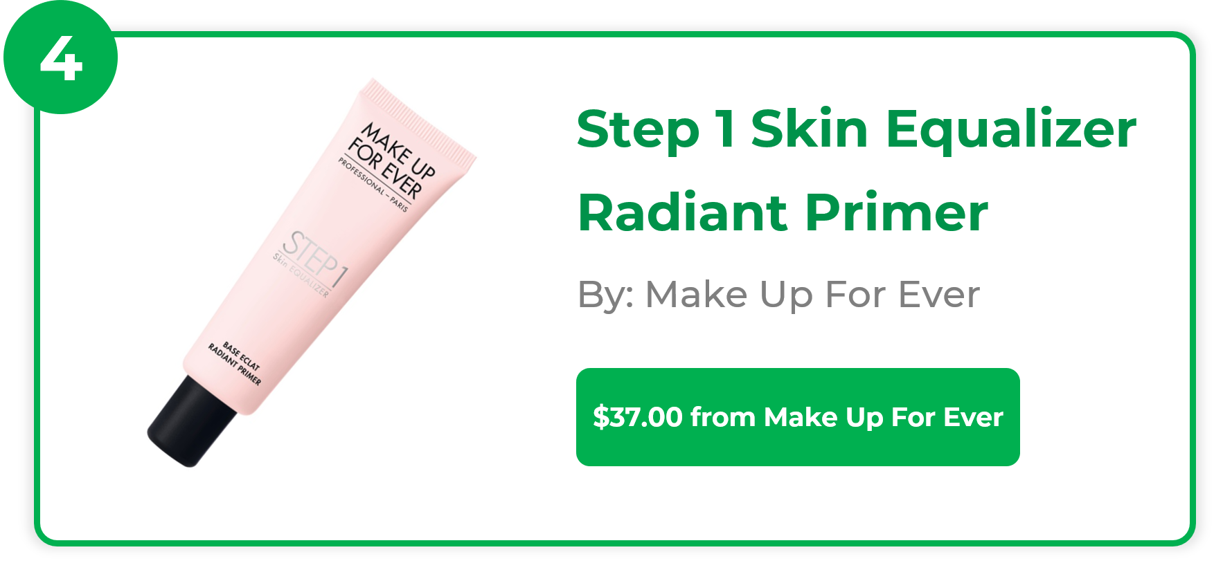Step 1 Skin Equalizer Radiant Primer - Make Up For Ever
